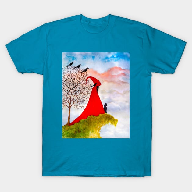 Red Witch Spell for Love T-Shirt by ArtDreamStudio